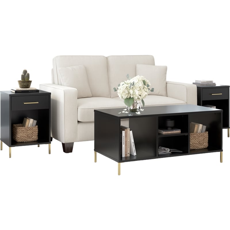 Bush Home Essence Coffee Table in Black Stipple