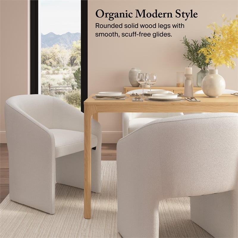 Bush Home Vera 70W Dining Table in Natural White Oak