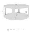 Bush Home Vera Round Coffee Table in Natural White Oak