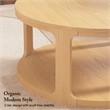 Bush Home Vera Round Coffee Table in Natural White Oak