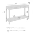 Bush Home Vera Console Table in Natural White Oak