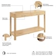 Bush Home Vera Console Table in Natural White Oak