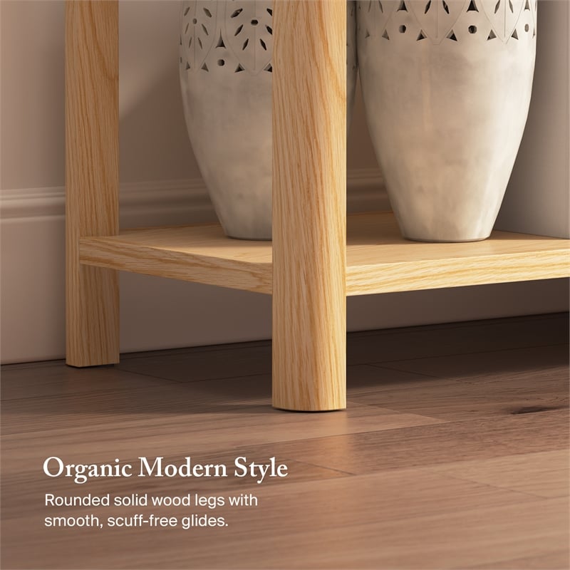 Bush Home Vera Console Table in Natural White Oak