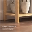Bush Home Vera Console Table in Natural White Oak