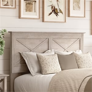 Bush Home Key West 65W Full / Queen Headboard in Washed Gray