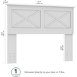 Bush Home Key West 65W Full / Queen Headboard in Pure White Oak