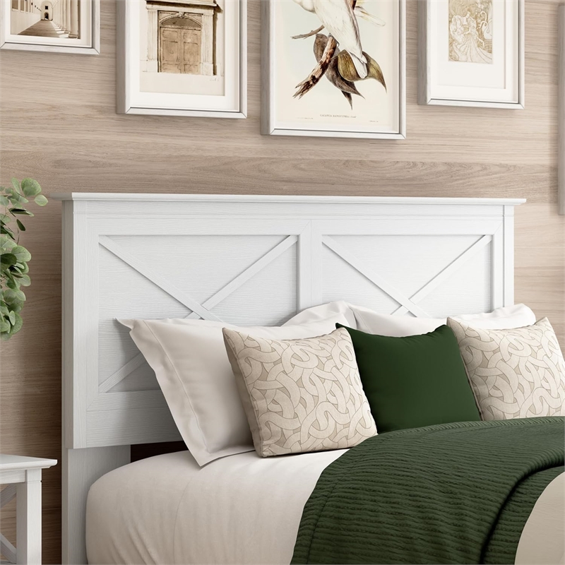 Bush Home Key West 65W Full / Queen Headboard in Pure White Oak