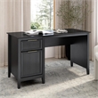 Bush Home Camille 54W Fluted Office Desk with Storage in Onyx Birch