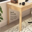 Bush Home Vera 54W Writing Desk in Natural White Oak