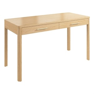 Bush Home Vera 54W Writing Desk in Natural White Oak
