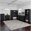 Bush Home Fairview 2 Drawer Lateral File Cabinet in Antique Black & Cherry