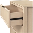 Bush Home Camille Fluted 3 Drawer Dresser in Natural Birch
