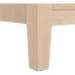 Bush Home Camille Fluted 3 Drawer Dresser in Natural Birch