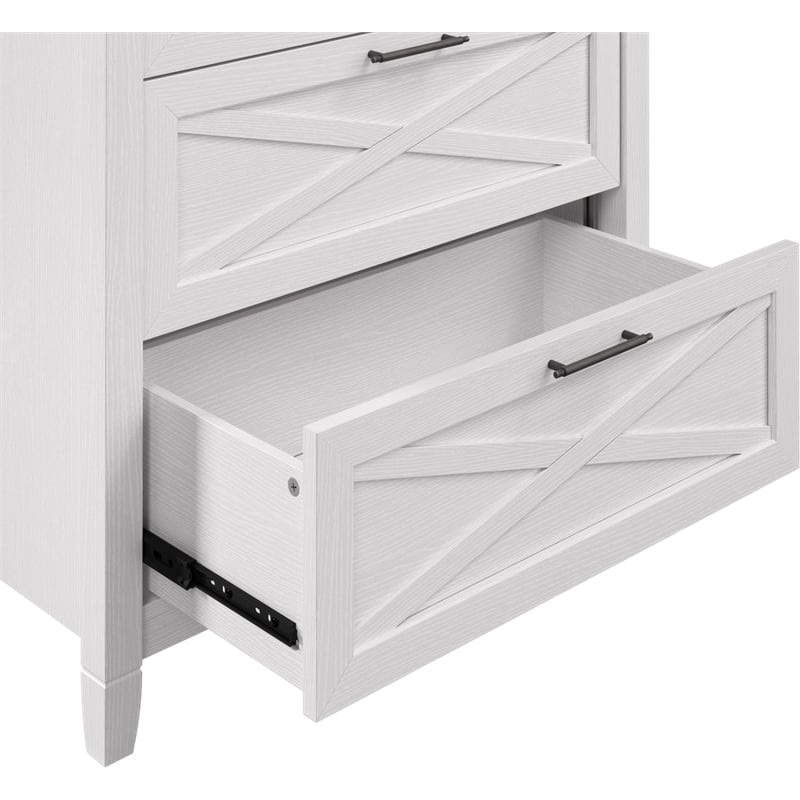 Bush Home Key West 4 Drawer Dresser in Pure White Oak