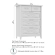 Bush Home Key West 4 Drawer Dresser in Pure White Oak