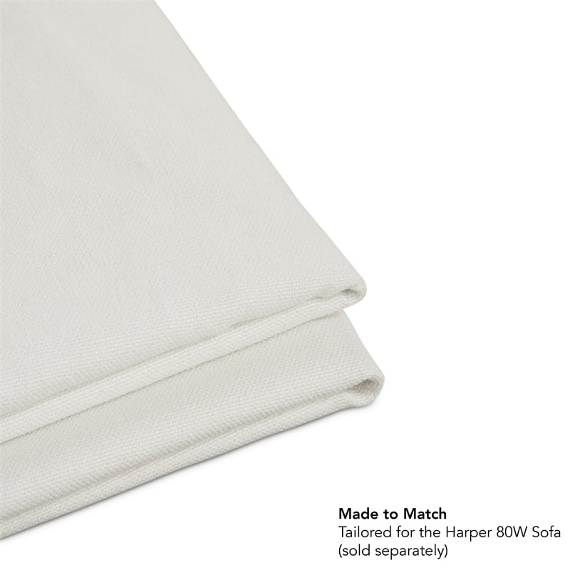Bush Home Harper Slipcover for Bush Home Harper 80W Sofa in Ivory Fabric