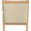 Bush Home Key West Upholstered Cross Back Dining Chair - Set of 2 in Blonde Oak