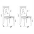 Bush Home Sterling Cross Back Dining Chairs - Set of 2 in Black