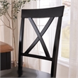 Bush Home Sterling Cross Back Dining Chairs - Set of 2 in Black