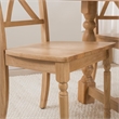 Bush Home Sterling Cross Back Dining Chairs - Set of 2 in Natural Honey Brown