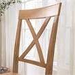 Bush Home Sterling Cross Back Dining Chairs - Set of 2 in Natural Honey Brown