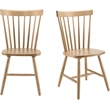 Bush Home Windsor High Back Spindle Dining Chairs - Set of 2 in Natural Honey