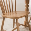 Bush Home Windsor High Back Spindle Dining Chairs - Set of 2 in Natural Honey