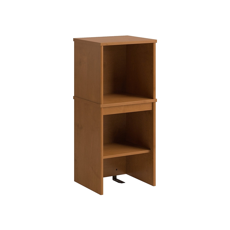 Bush Furniture Envoy 16W Narrow Hutch in Natural Cherry PR76305