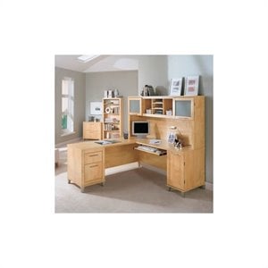 Bush Furniture Somerset Home Office Suite in Maple Cross