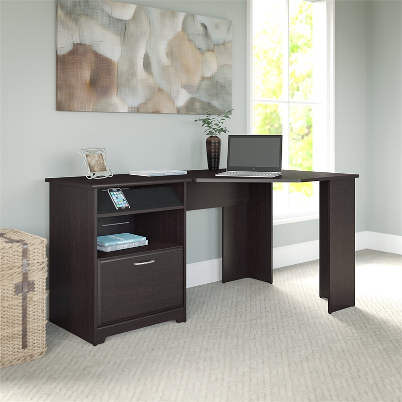 Bush Furniture Cabot Corner Desk In Espresso Oak Wc31815 03