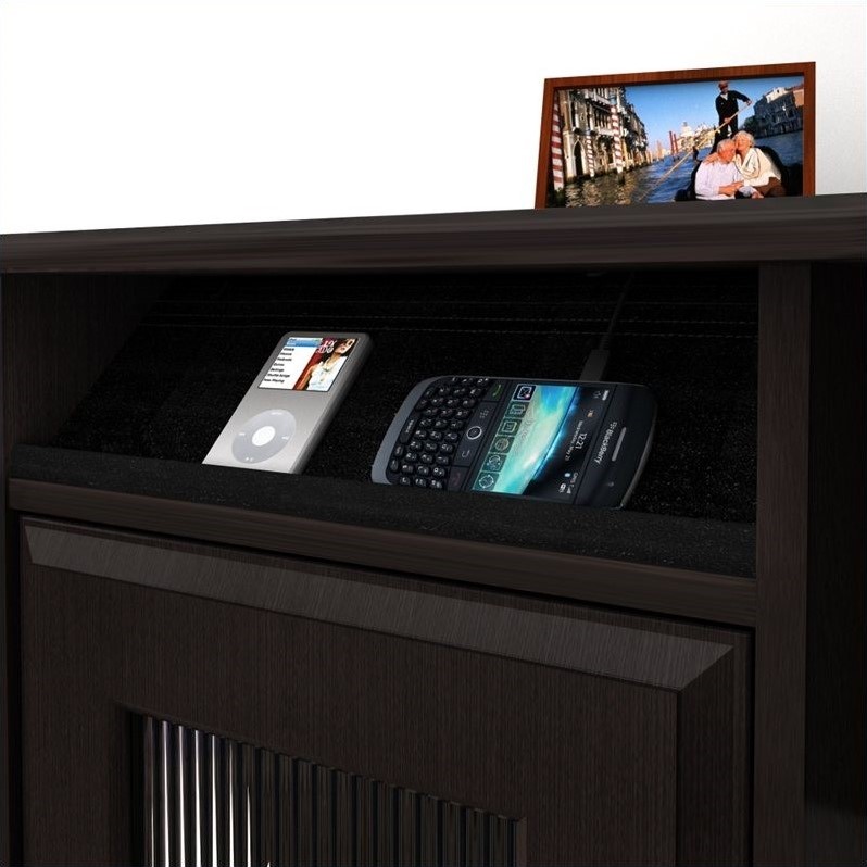 Bush Furniture Cabot 4 Piece L Shaped Computer Desk Office Set in