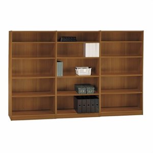 Bush Furniture Universal 5 Shelf Wall Bookcase in Royal Oak