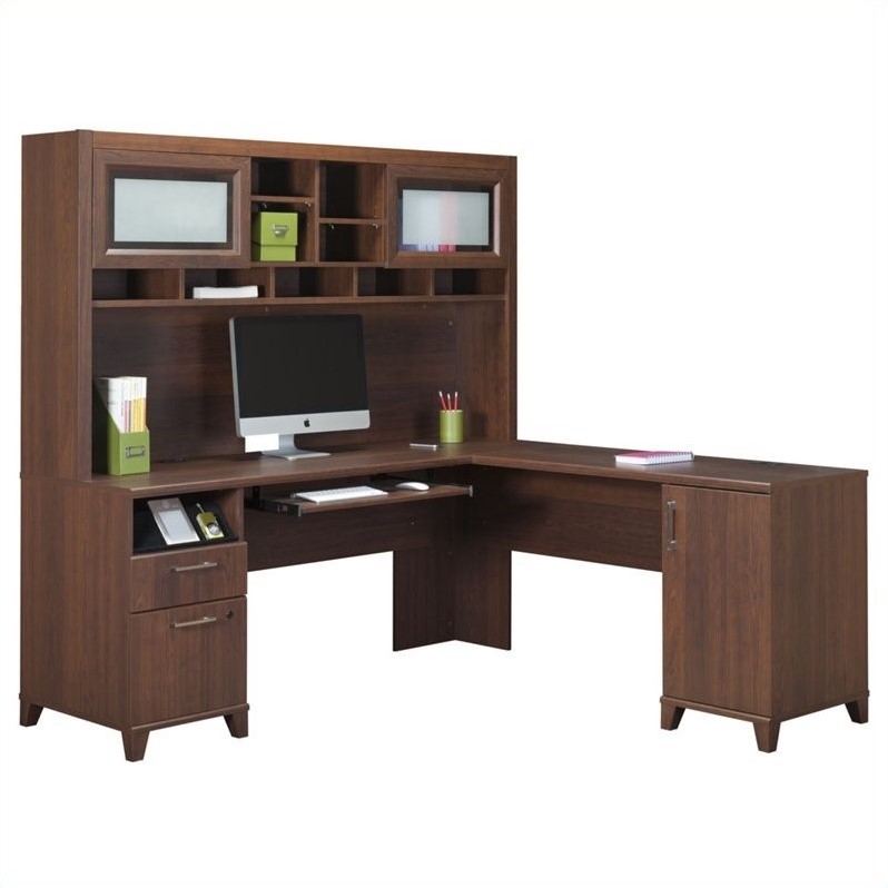 Bush Furniture Collection Achieve Hutch in Sweet Cherry - PR67611