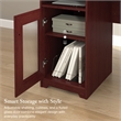 Cabot 60W L Computer Desk with Storage in Harvest Cherry - Engineered Wood