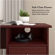 Cabot 60W L Computer Desk with Storage in Harvest Cherry - Engineered Wood
