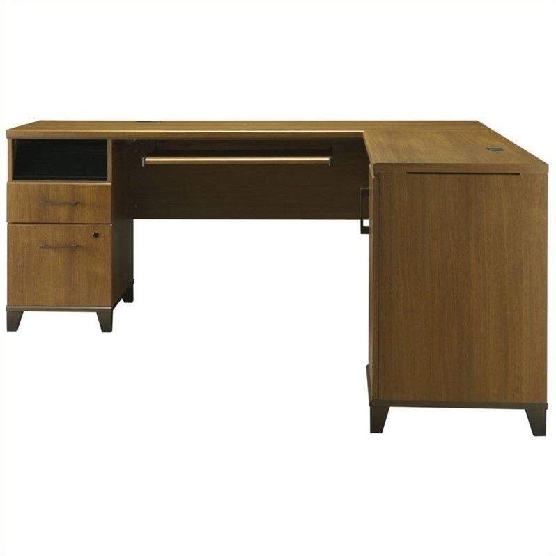 Bush Furniture Achieve L Shaped Computer Desk In Warm Oak Pr67310k Bush Furniture Achieve L Shaped Computer Desk In Warm Oak