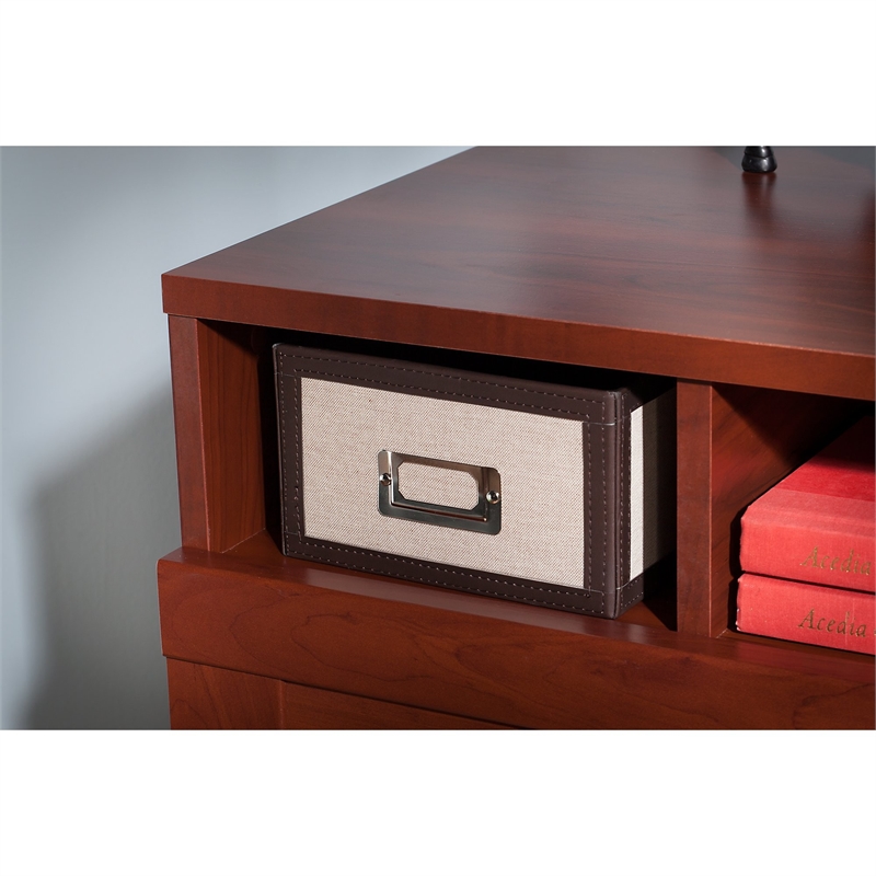 Bush Furniture Wheaton Reversible Corner Desk In Hansen Cherry My72813 03