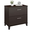 Somerset 2 Drawer Lateral File Cabinet in Mocha Cherry - Engineered Wood