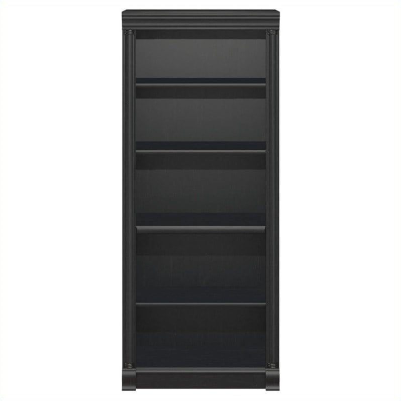 Bush Birmingham Executive 5Shelf Bookcase in Antique Black WL2696503