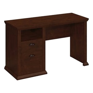 yorktown home office desk with file in antique cherry - engineered wood