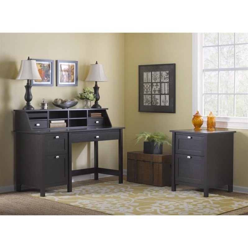Bush Furniture Broadview Computer Desk Office Suite In Espresso Oak Bush Furniture Broadview Computer Desk Office Suite In Espresso Oak