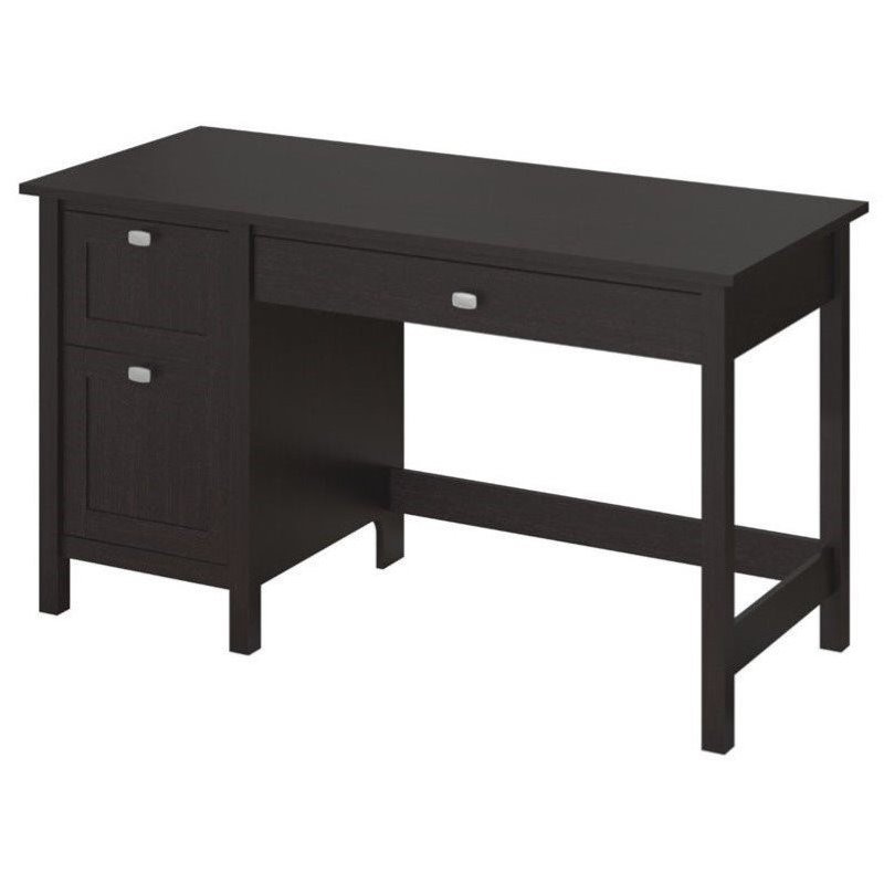 Bush Furniture Broadview Computer Desk with Drawers in Espresso Oak