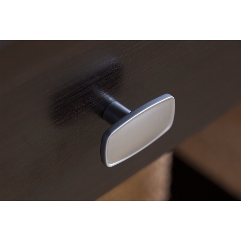 Bush Furniture Broadview Computer Desk with Drawers in Espresso Oak