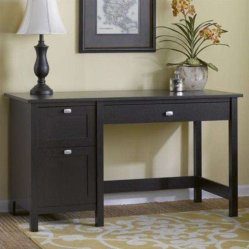 Bush Furniture Broadview Computer Desk with Drawers in Espresso Oak