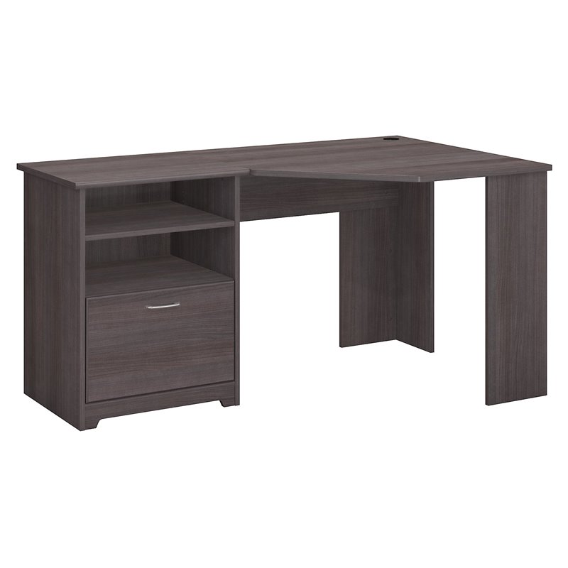 Bush Furniture Cabot Collection Corner Desk In Heather Gray Wc31715k