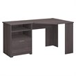 Cabot Corner Desk with File Storage in Heather Gray - Engineered Wood