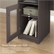 Cabot 60W L Shaped Computer Desk with Storage in Heather Gray - Engineered Wood