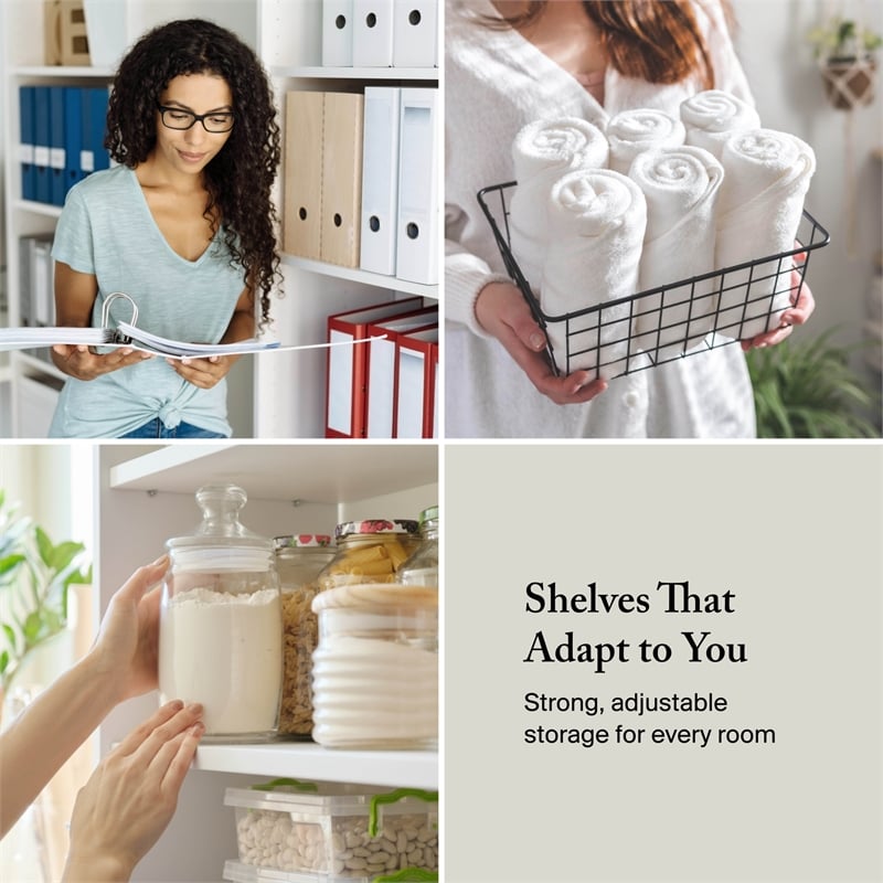 Cabot Tall 5 Shelf Bookcase in Heather Gray - Engineered Wood