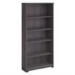 Cabot 5 Shelf Tall Bookcase in Heather Gray - Engineered Wood