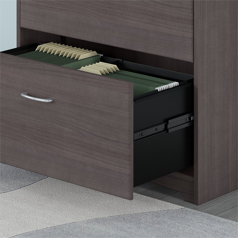 Bush Furniture Cabot 2 Drawer File Cabinet in Espresso Oak 